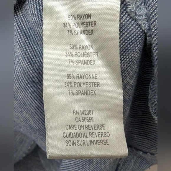 Simply Noelle XXL (16-18) heather blue tunic blouse in excellent condition - Picture 4 of 14